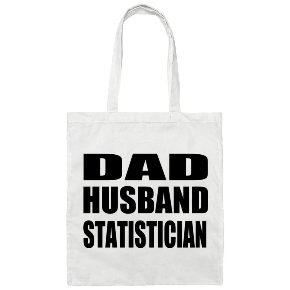 Dad Husband Statistician - Tote Bag White