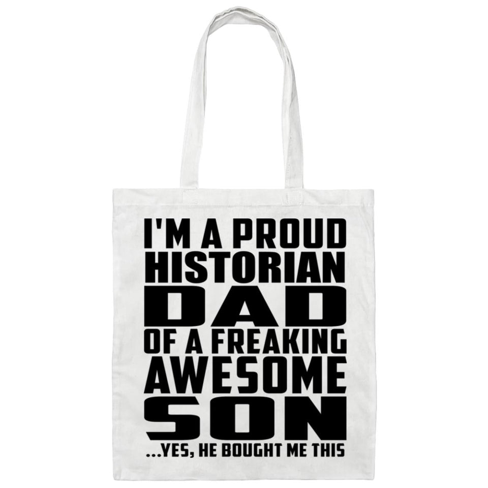 Proud Historian Dad Of Awesome Son - Tote Bag White