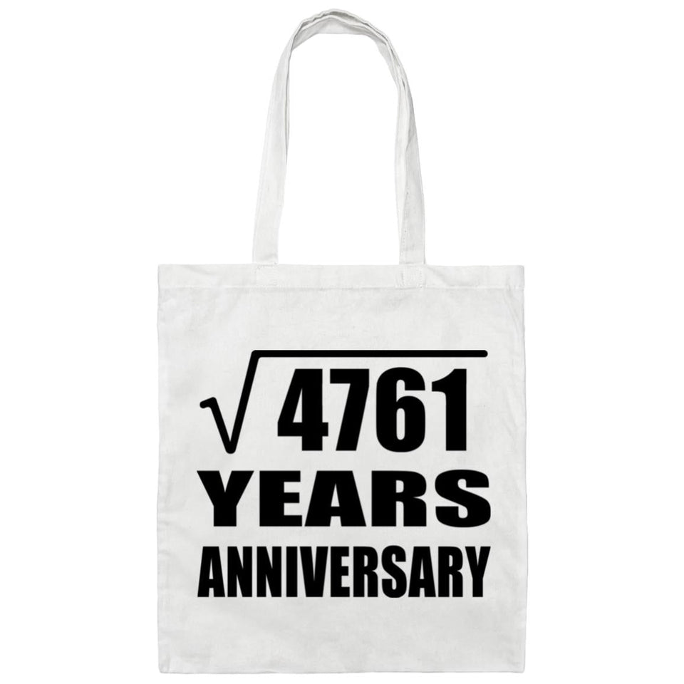 69th Anniversary Square Root of 4761 Years Anniversary - Tote Bag White