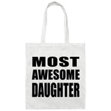 Most Awesome Daughter - Tote Bag White