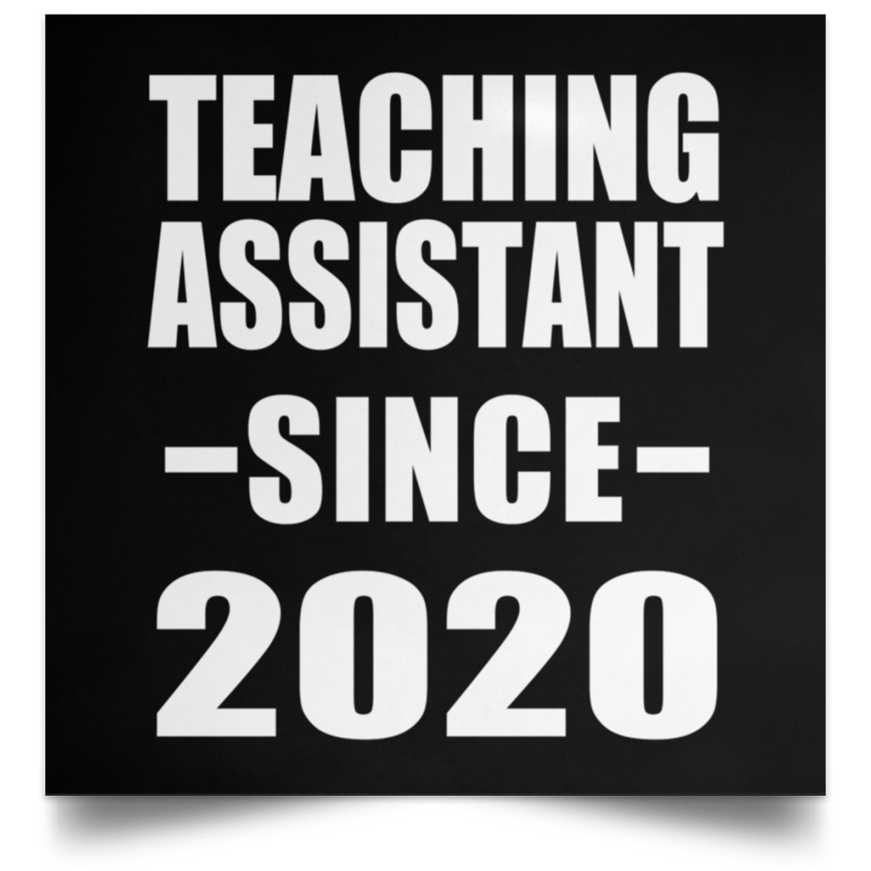 Teaching Assistant Since 2020 - Poster Square