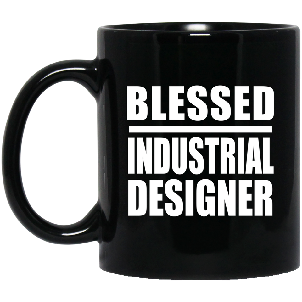 Blessed Industrial Designer - 11oz Coffee Mug Black