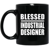 Blessed Industrial Designer - 11oz Coffee Mug Black