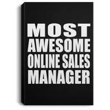 Most Awesome Online Sales Manager - Canvas Portrait