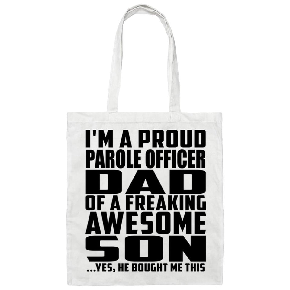 Proud Parole Officer Dad Of Awesome Son - Tote Bag White