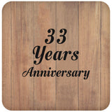33rd Anniversary 33 Years Anniversary - Drink Coaster C