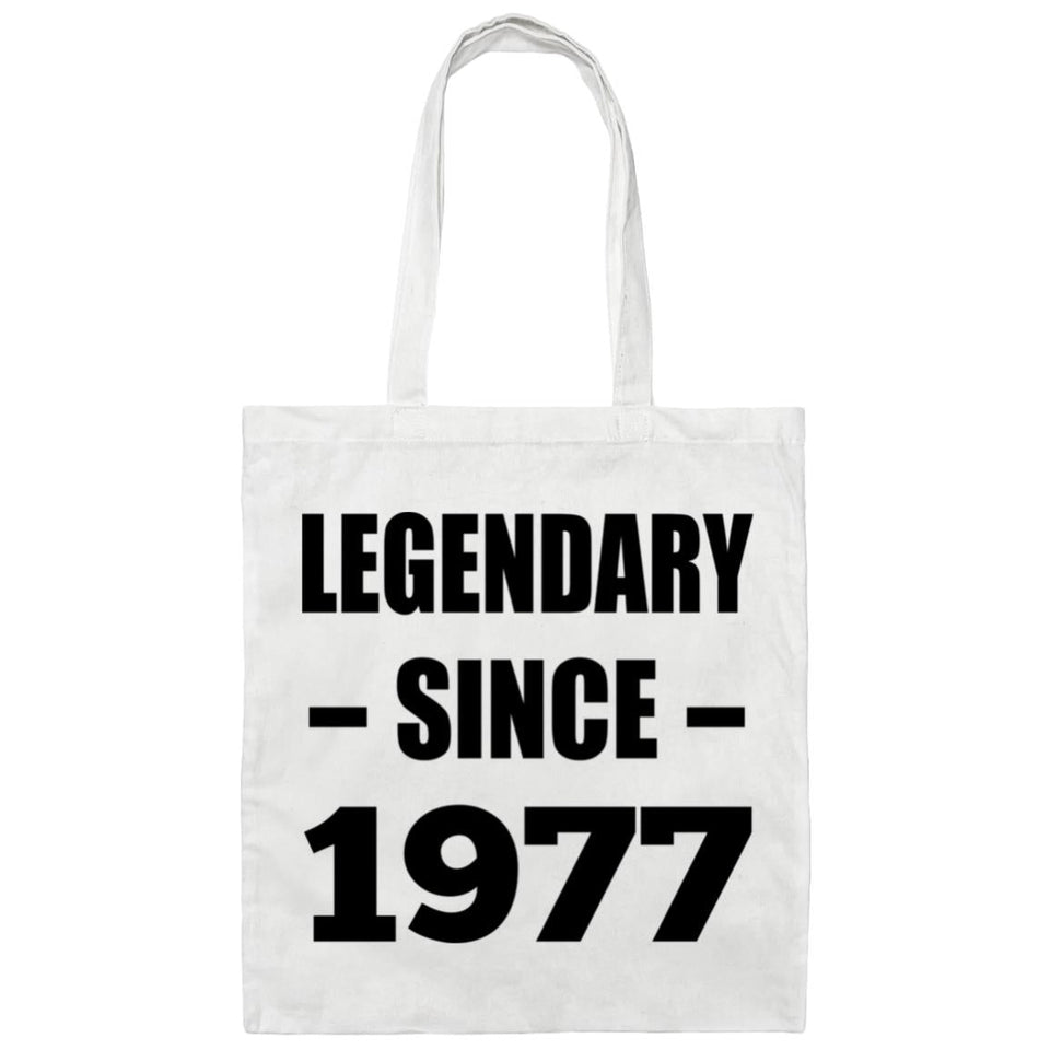 47th Birthday Legendary Since 1977 - Tote Bag White