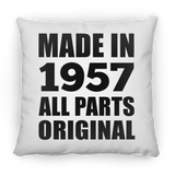 67th Birthday Made in 1957 All Parts Original - Throw Pillow