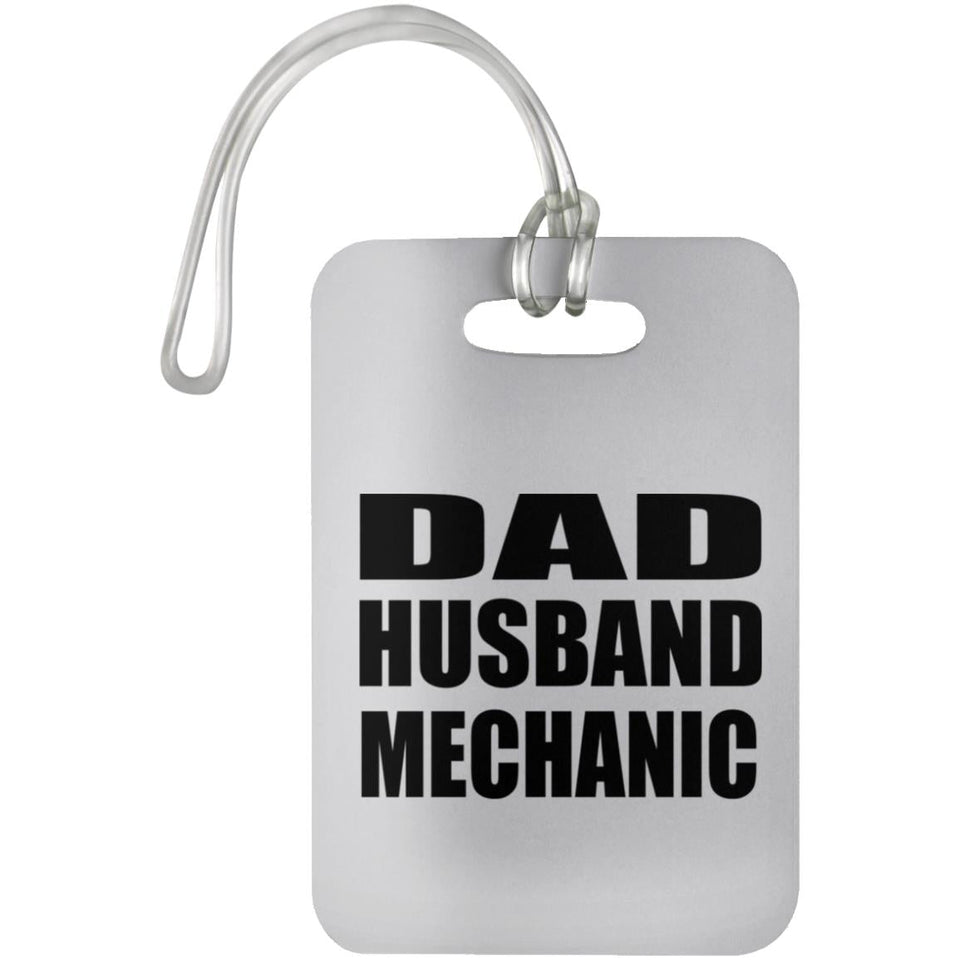 Dad Husband Mechanic - Luggage Bag Tag