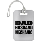 Dad Husband Mechanic - Luggage Bag Tag