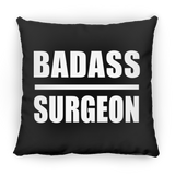 Badass Surgeon - Throw Pillow Black