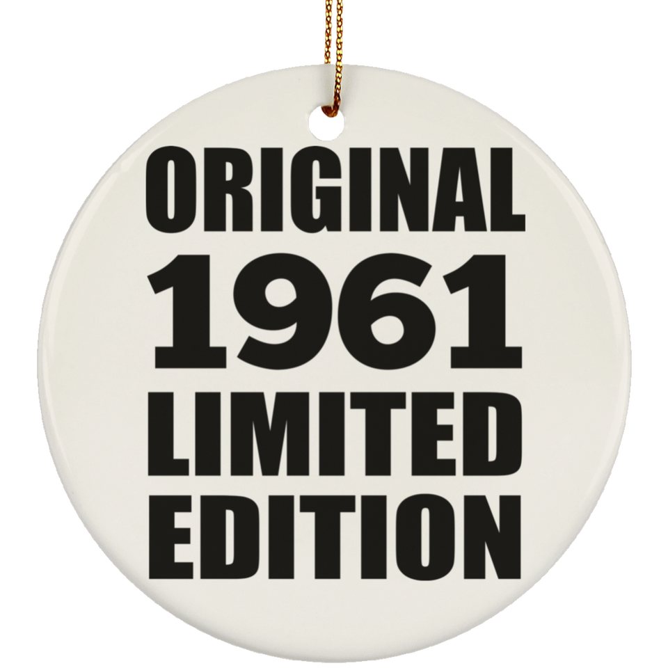 63rd Birthday Original 1961 Limited Edition - Circle Ornament