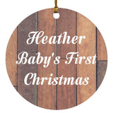Heather Baby's First Christmas - Circle Ornament E