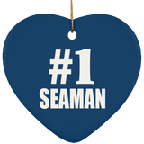 Number One #1 Seaman - Heart Ornament