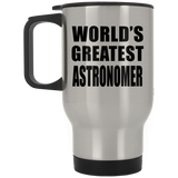 World's Greatest Astronomer - Silver Travel Mug