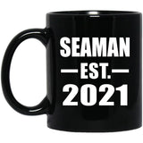 Seaman Established EST. 2021 - 11oz Coffee Mug Black