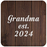 Grandma Established EST. 2024 - Drink Coaster D