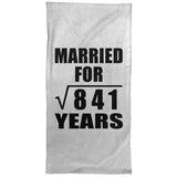 29th Anniversary Married For Square Root of 841 Years - Hand Towel