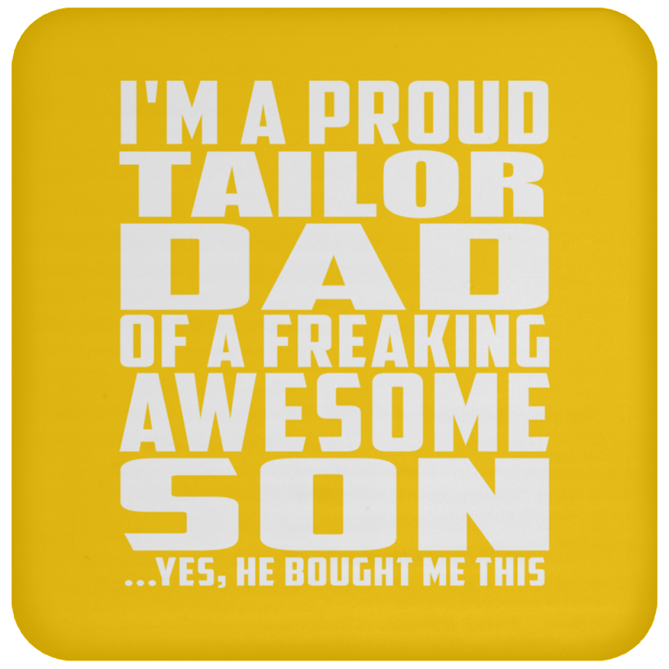 Proud Tailor Dad Of Awesome Son - Drink Coaster