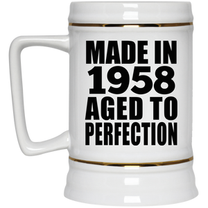 66th Birthday Made In 1958 Aged to Perfection - Beer Stein