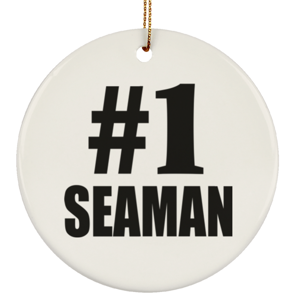 Number One #1 Seaman - Circle Ornament