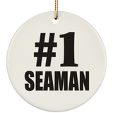 Number One #1 Seaman - Circle Ornament