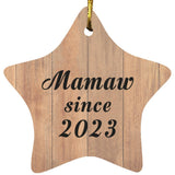 Mamaw Since 2023 - Star Ornament C