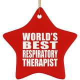 World's Best Respiratory Therapist - Star Ornament