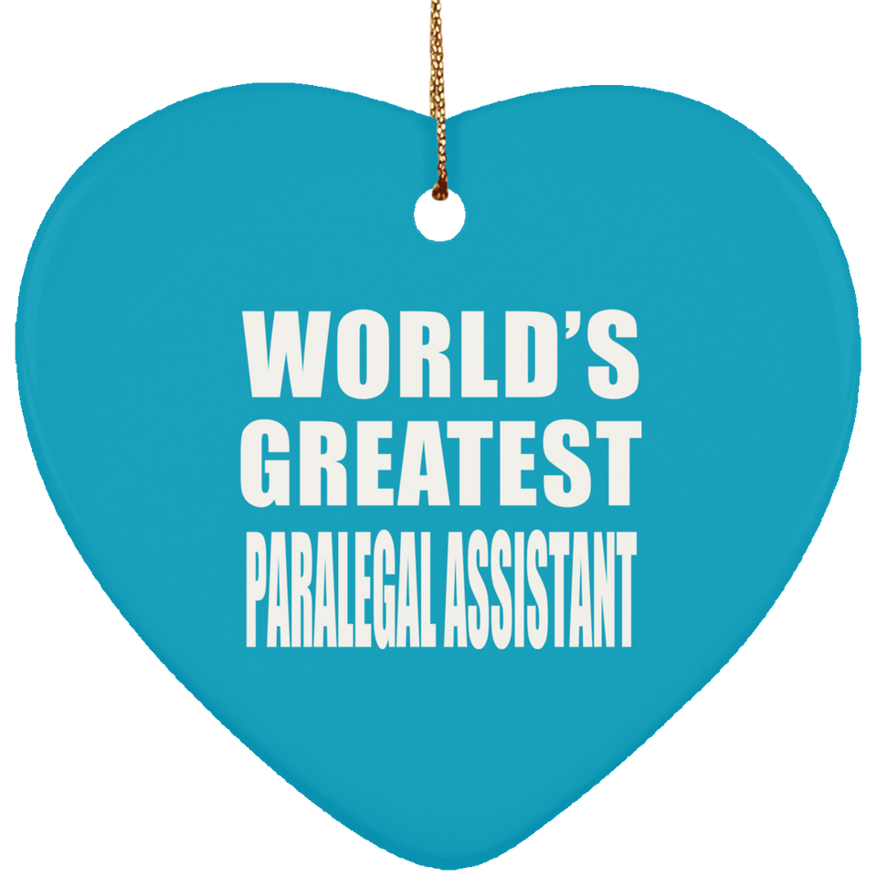 World's Greatest Paralegal Assistant - Heart Ornament