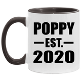 Poppy Established EST. 2020 - 11oz Accent Mug Black