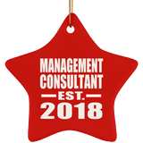 Management Consultant Established EST. 2018 - Star Ornament