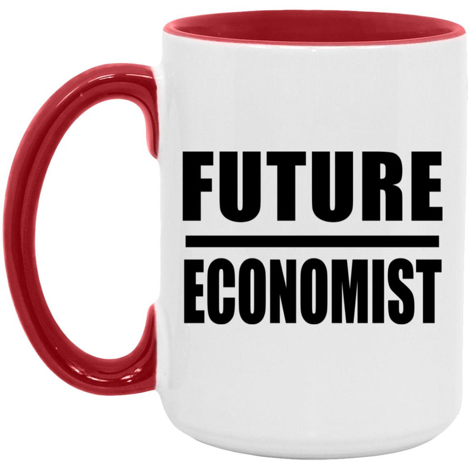 Future Economist - 15oz Accent Mug Red