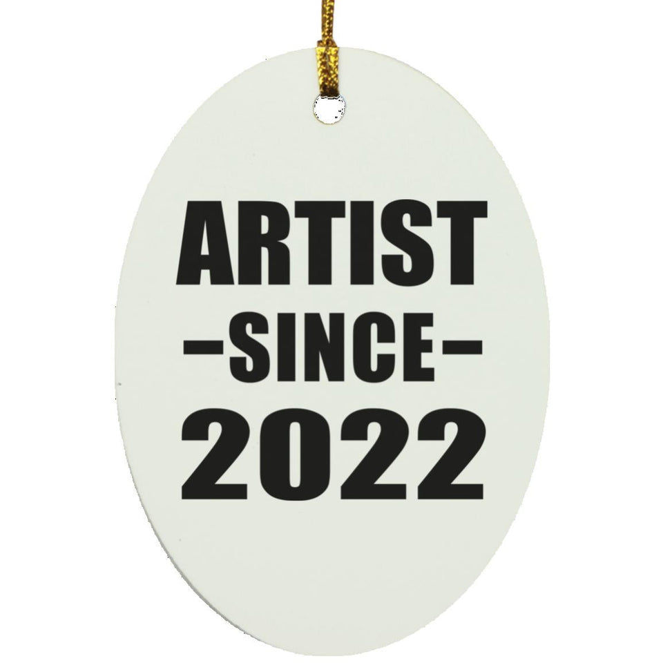 Artist Since 2022 - Oval Ornament