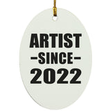 Artist Since 2022 - Oval Ornament