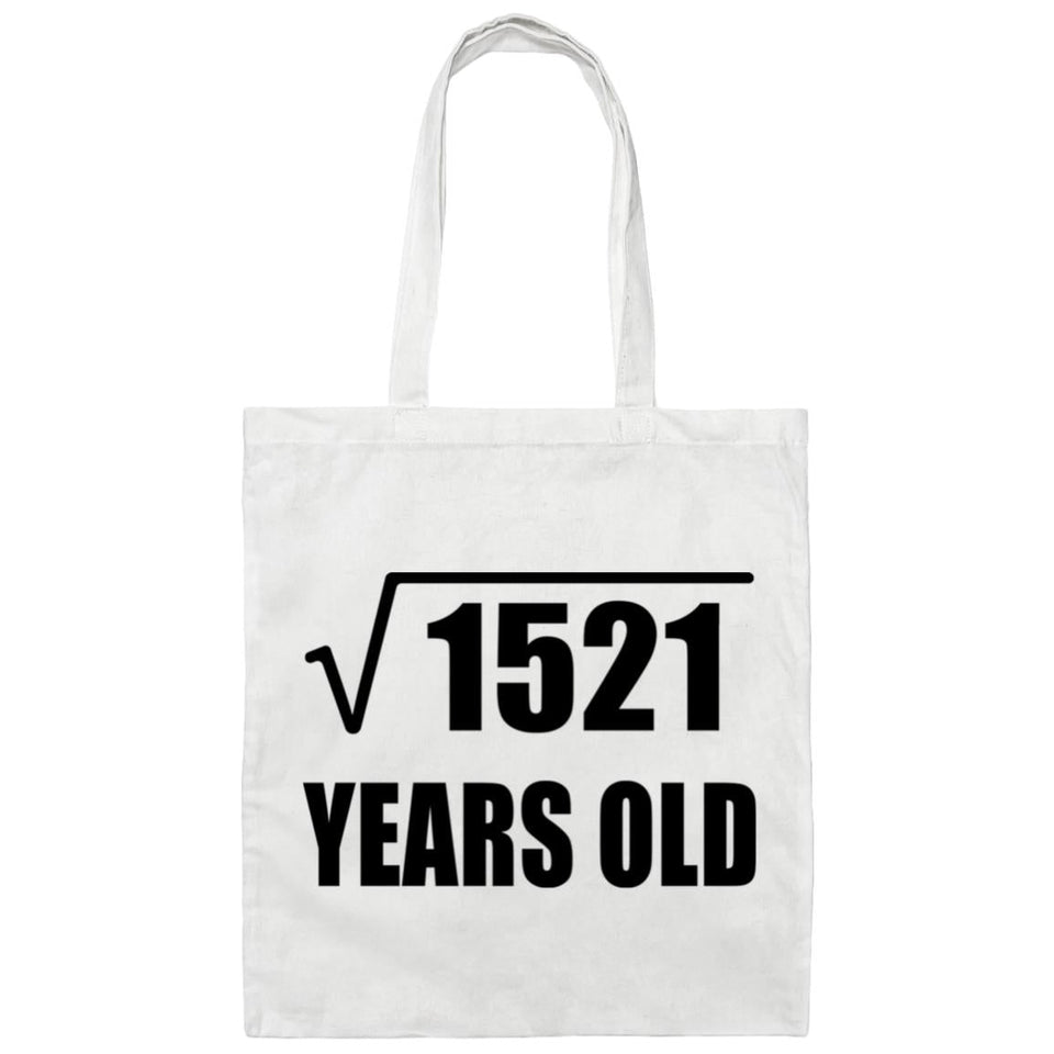 39th Birthday Square Root of 1521 Years Old - Tote Bag White