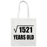 39th Birthday Square Root of 1521 Years Old - Tote Bag White