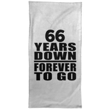 66th Anniversary 66 Years Down Forever to Go - Hand Towel