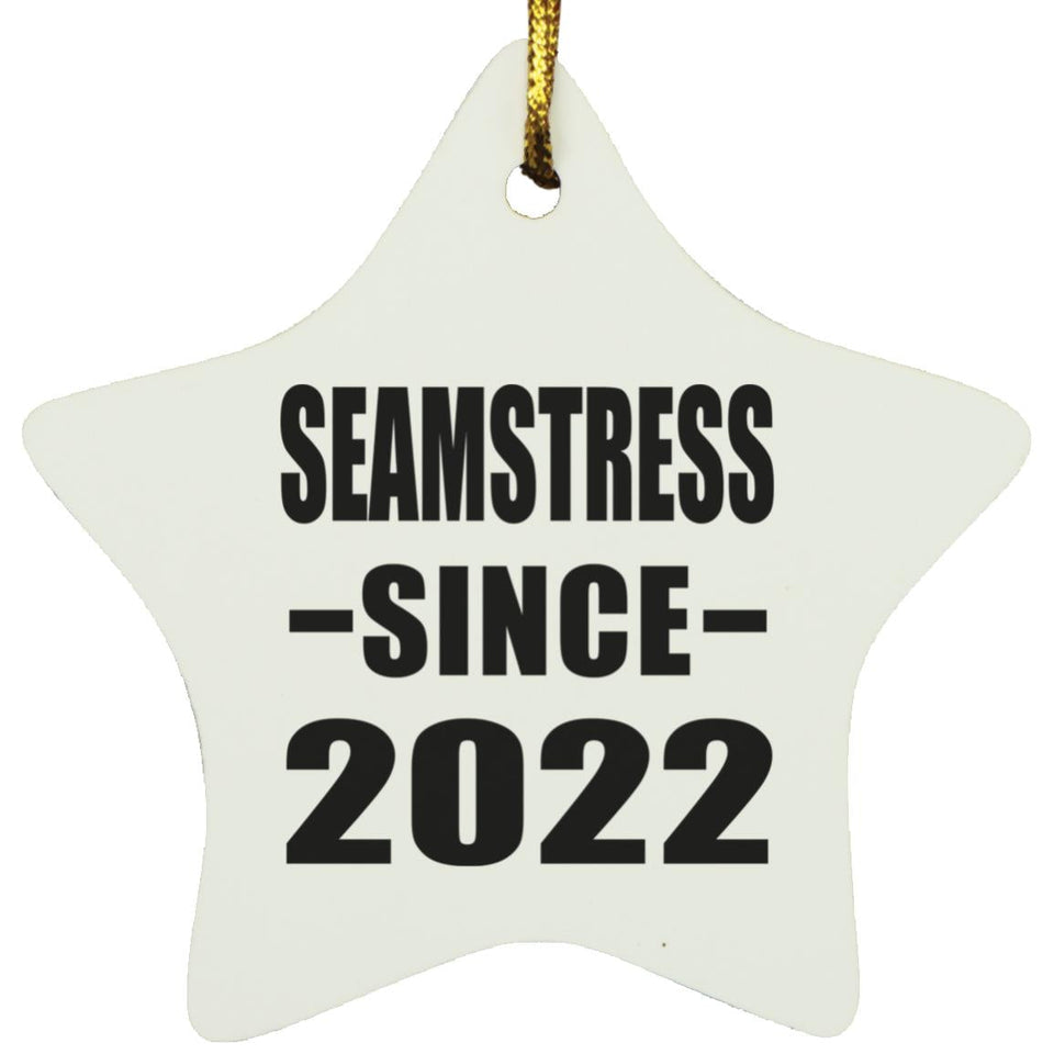 Seamstress Since 2022 - Star Ornament