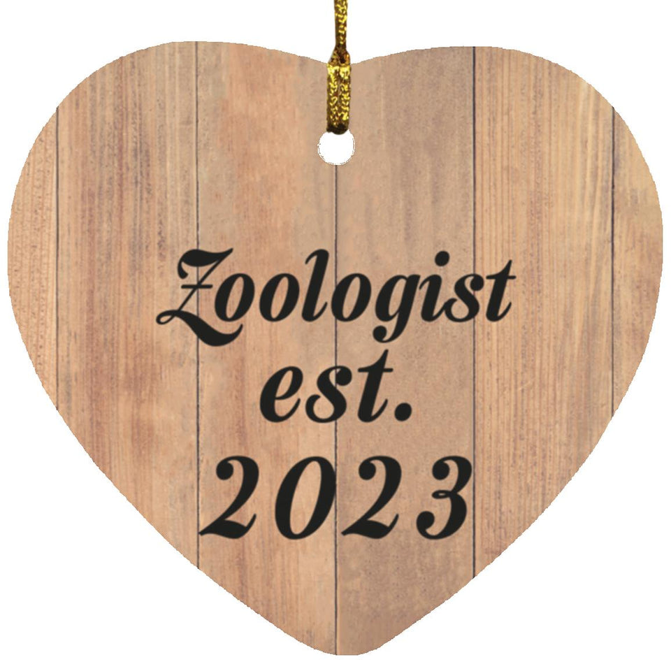 Zoologist Established Est. 2023 - Heart Ornament C