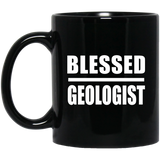 Blessed Geologist - 11oz Coffee Mug Black