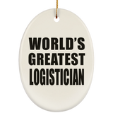 World's Greatest Logistician - Oval Ornament