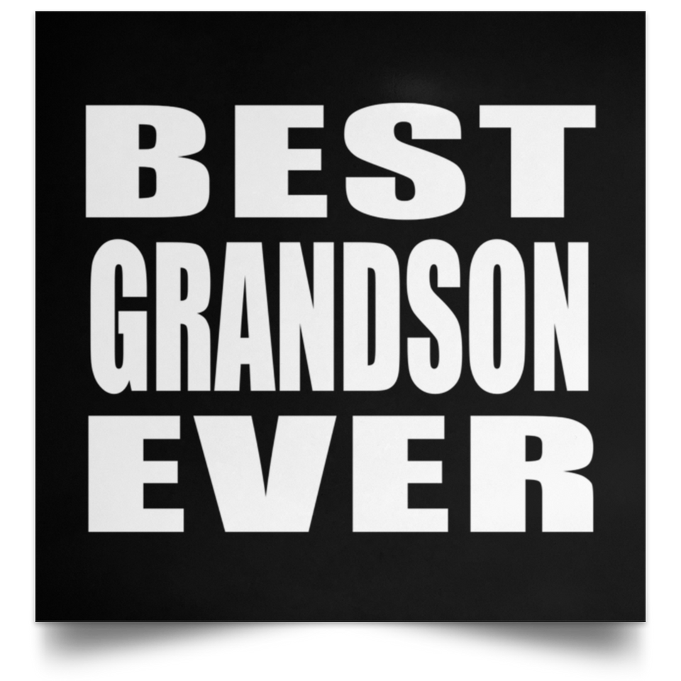 Best Grandson Ever - Poster Square