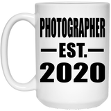 Photographer Established EST. 2020 - 15oz Coffee Mug
