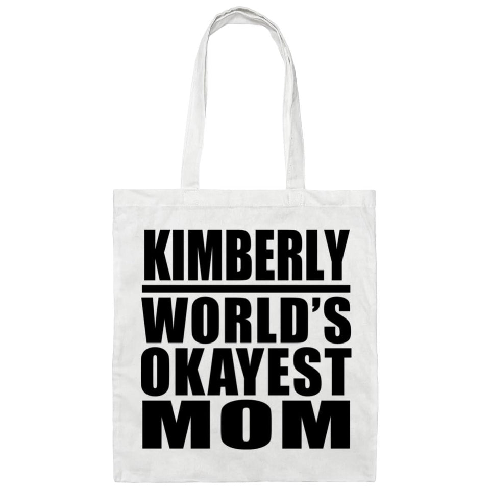 Kimberly World's Okayest Mom - Tote Bag White