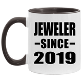 Jeweler Since 2019 - 11oz Accent Mug Black