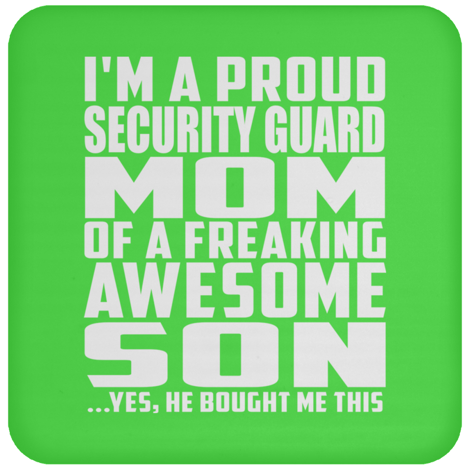 Proud Security Guard Mom Of Awesome Son - Drink Coaster