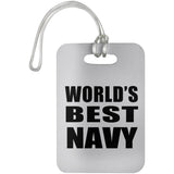 World's Best Navy - Luggage Bag Tag