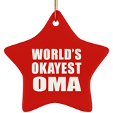 World's Okayest Oma - Star Ornament