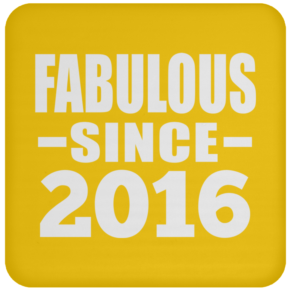 8th Birthday Fabulous Since 2016 - Drink Coaster