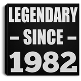 42nd Birthday Legendary Since 1982 - Canvas Square